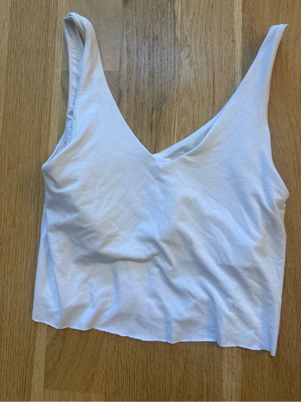 Athleta Classic White V-Neck Women's Tank Top